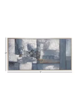 Brand new 🛒 Contemporary Wood Framed Wall Art by Monroe Lane 🥰 -Monroe Lane Sales Belk 22517