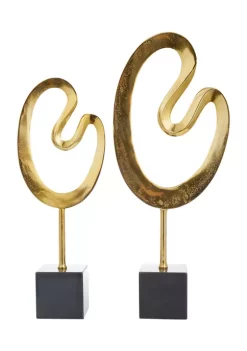 Top 10 🌟 Contemporary Marble Sculpture - Set of 2 by Monroe Lane 🥰 -Monroe Lane Sales Belk 22527