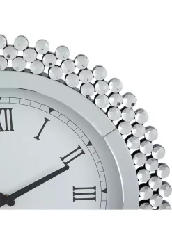 Best reviews of 👏 Glam Wood Wall Clock by Monroe Lane ❤️ -Monroe Lane Sales Belk 22536