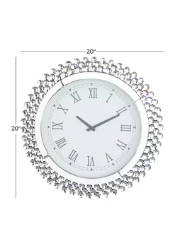 Best reviews of 👏 Glam Wood Wall Clock by Monroe Lane ❤️ -Monroe Lane Sales Belk 22537