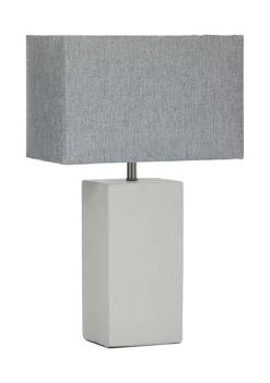 Outlet 🧨 Traditional Cement Table Lamp by Monroe Lane 👍 -Monroe Lane Sales Belk 22543