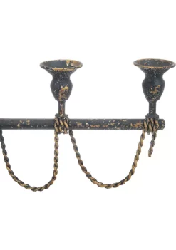 Outlet 👏 Vintage Iron Candelabra by Monroe Lane 👏 -Monroe Lane Sales Belk 22556