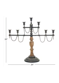 Outlet 👏 Vintage Iron Candelabra by Monroe Lane 👏 -Monroe Lane Sales Belk 22557