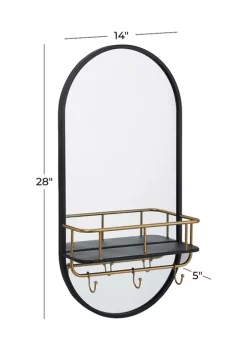Best Sale 😉 Modern Metal Wall Mirror by Monroe Lane 💯 -Monroe Lane Sales Belk 22576