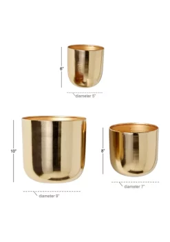 Brand new π Contemporary Metal Planter - Set of 3 by Monroe Lane π₯ 8 Brand new π Contemporary Metal Planter - Set of 3 by Monroe Lane π₯ -Monroe Lane Sales Belk 22646