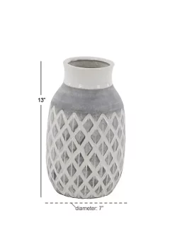 Budget 🎉 Coastal Ceramic Vase by Monroe Lane 🔔 -Monroe Lane Sales Belk 22681