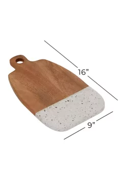 Hot Sale 👏 Contemporary Mango Wood Cutting Board by Monroe Lane 🔥 -Monroe Lane Sales Belk 22695