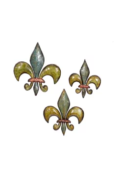 Outlet 👍 Traditional Metal Wall Decor - Set of 3 by Monroe Lane 😀