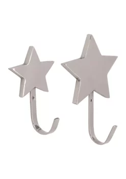 Best reviews of 🎁 Stainless Steel Glam Wall Hook - Set of 2 by Monroe Lane 👏 -Monroe Lane Sales Belk 22740
