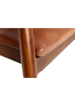 Deals ✔️ Contemporary Teak Wood Dining Chair by Monroe Lane 🔥 -Monroe Lane Sales Belk 22751