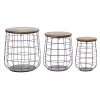 Wholesale 🤩 Farmhouse Metal Storage Basket - Set of 3 by Monroe Lane ✨
