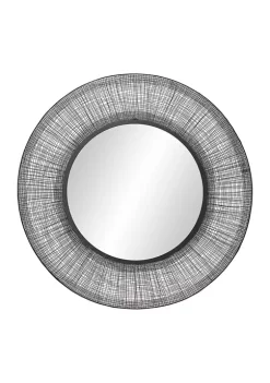 Best Pirce ⌛ Modern Metal Wall Mirror by Monroe Lane 🎉 -Monroe Lane Sales Belk 22772