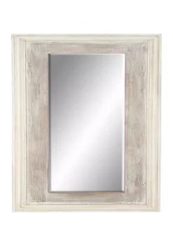 Promo 🥰 Farmhouse Wood Wall Mirror by Monroe Lane 🥰 -Monroe Lane Sales Belk 22786