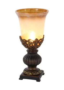 Wholesale ⭐ Rustic Polystone Uplight - Set of 2 by Monroe Lane 🔥