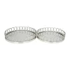 Top 10 🤩 Contemporary Stainless Steel Tray - Set of 2 by Monroe Lane 🔔