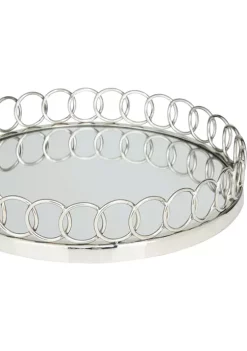 Top 10 🤩 Contemporary Stainless Steel Tray - Set of 2 by Monroe Lane 🔔 -Monroe Lane Sales Belk 22823