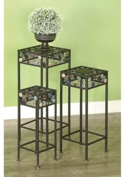 Buy 🎁 Traditional Metal Plantstand - Set of 3 by Monroe Lane 🎁 -Monroe Lane Sales Belk 22846