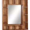 Top 10 👍 Wood Farmhouse Wall Mirror by Monroe Lane 🌟