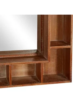 Top 10 👍 Wood Farmhouse Wall Mirror by Monroe Lane 🌟 -Monroe Lane Sales Belk 22855