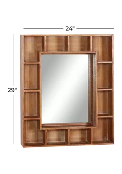 Top 10 👍 Wood Farmhouse Wall Mirror by Monroe Lane 🌟 -Monroe Lane Sales Belk 22856