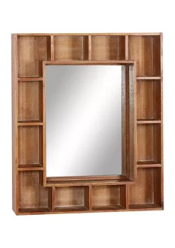 Top 10 👍 Wood Farmhouse Wall Mirror by Monroe Lane 🌟 -Monroe Lane Sales Belk 22858