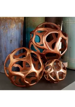 Buy 😍 Contemporary Aluminum Sculpture - Set of 3 by Monroe Lane 💯 -Monroe Lane Sales Belk 2286