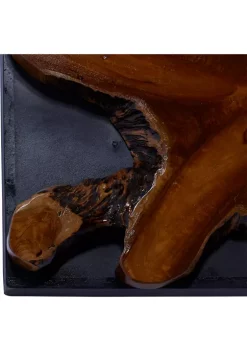 Budget ✔️ Rustic Teak Wood Wall Decor by Monroe Lane 🛒 -Monroe Lane Sales Belk 22886