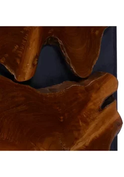 Budget ✔️ Rustic Teak Wood Wall Decor by Monroe Lane 🛒 -Monroe Lane Sales Belk 22887