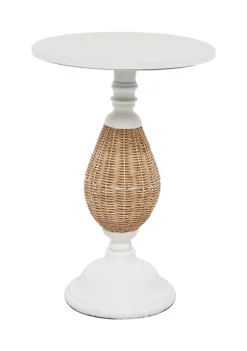 Coupon 🔥 Farmhouse Wood Accent Table by Monroe Lane 🎁