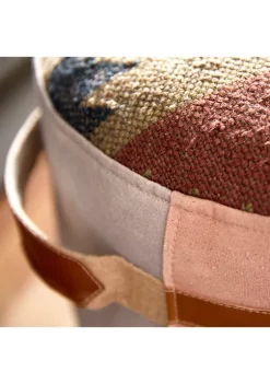 Cheapest 🔔 Rustic Canvas Pouf by Monroe Lane ✨ -Monroe Lane Sales Belk 22909