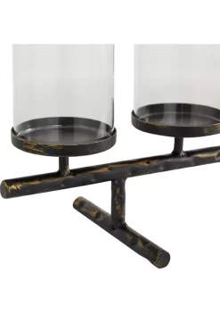 Hot Sale 👍 Contemporary Metal Candelabra by Monroe Lane 😀 -Monroe Lane Sales Belk 22929