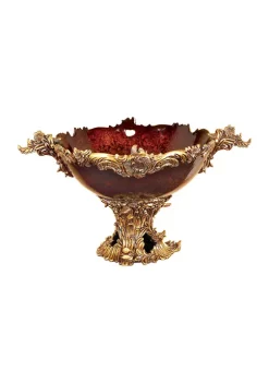 Best reviews of ❤️ Traditional Polystone Decorative Bowl by Monroe Lane 🎉 -Monroe Lane Sales Belk 2293
