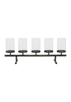 Hot Sale 👍 Contemporary Metal Candelabra by Monroe Lane 😀 -Monroe Lane Sales Belk 22931