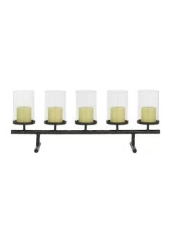 Hot Sale 👍 Contemporary Metal Candelabra by Monroe Lane 😀 -Monroe Lane Sales Belk 22932