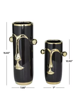 Flash Sale 👏 Modern Ceramic Vase - Set of 2 by Monroe Lane 👏 -Monroe Lane Sales Belk 22955