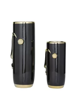 Flash Sale 👏 Modern Ceramic Vase - Set of 2 by Monroe Lane 👏 -Monroe Lane Sales Belk 22956