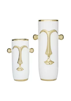Flash Sale 👏 Modern Ceramic Vase - Set of 2 by Monroe Lane 👏 -Monroe Lane Sales Belk 22958