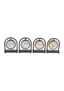New ๐ฅฐ Vintage Metal Clock - Set of 4 by Monroe Lane ๐