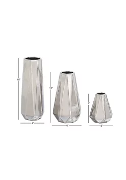 Hot Sale ⌛ Glam Ceramic Vase - Set of 3 by Monroe Lane ✨ -Monroe Lane Sales Belk 23010