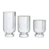 Cheapest 💯 Glam Glass Hurricane Lamp - Set of 3 by Monroe Lane 🔔