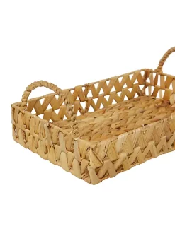 Deals 🧨 Coastal Seagrass Tray - Set of 3 by Monroe Lane 🔔 -Monroe Lane Sales Belk 23052