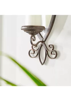 Budget ⌛ Traditional Metal Wall Sconce by Monroe Lane 🧨 -Monroe Lane Sales Belk 23070