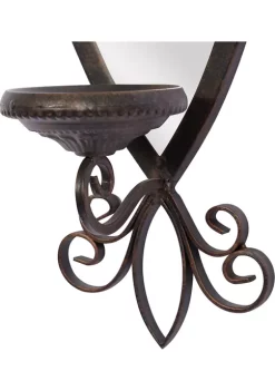 Budget ⌛ Traditional Metal Wall Sconce by Monroe Lane 🧨 -Monroe Lane Sales Belk 23072