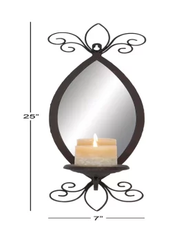 Budget ⌛ Traditional Metal Wall Sconce by Monroe Lane 🧨 -Monroe Lane Sales Belk 23073