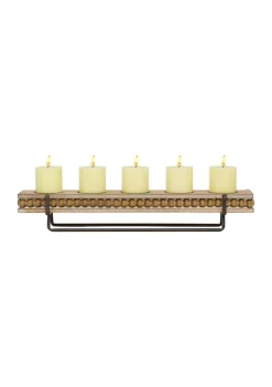 Budget ⭐ Coastal Wood Candelabra by Monroe Lane 🔥