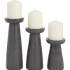Cheap 🔥 Modern Mango Wood Candle Holder - Set of 3 by Monroe Lane 🧨