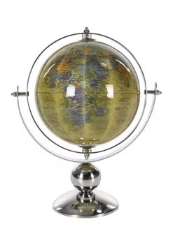 Best Sale 🥰 Traditional Stainless Steel Globe by Monroe Lane 🔥 -Monroe Lane Sales Belk 23126