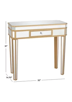 New 🥰 Glam Glass Console Table by Monroe Lane 🌟 -Monroe Lane Sales Belk 23159