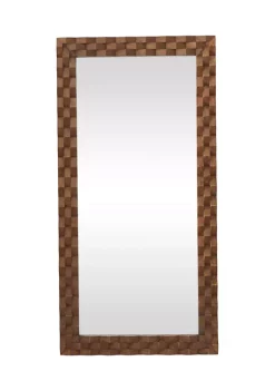 Wholesale 😉 Modern Wood Wall Mirror by Monroe Lane 🔔