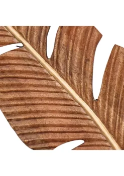 Hot Sale 👏 Coastal Mango Wood Wall Decor - Set of 3 by Monroe Lane 🔔 -Monroe Lane Sales Belk 23182